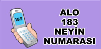 183 neyin numarası