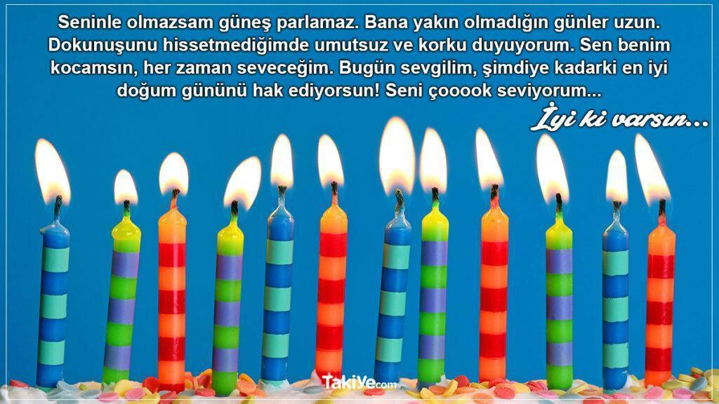 kocaya doğum günü mesajı kısa