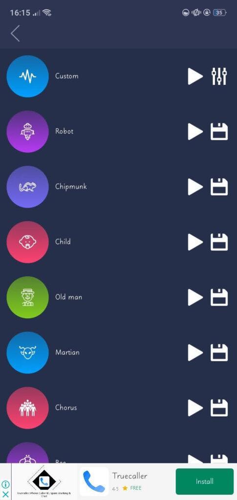 android ses değiştirici uygulamalar