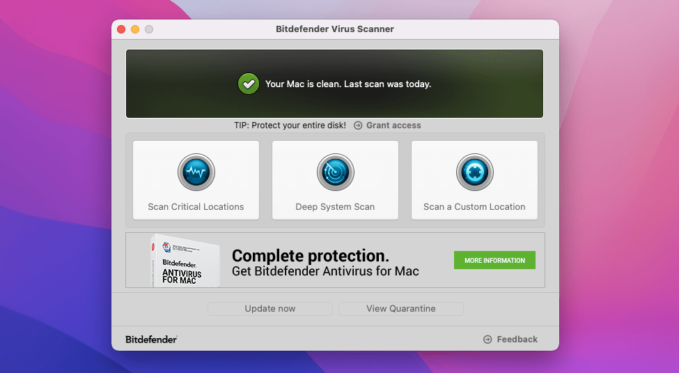 mac ücretsiz antivirüs