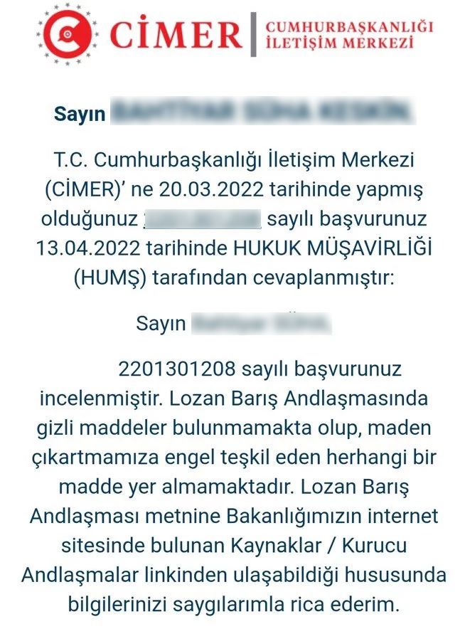 lozan antlaşması gizlenen maddeleri