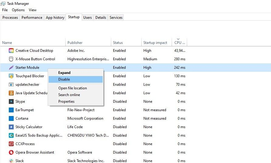 windows 10 neden yavaş