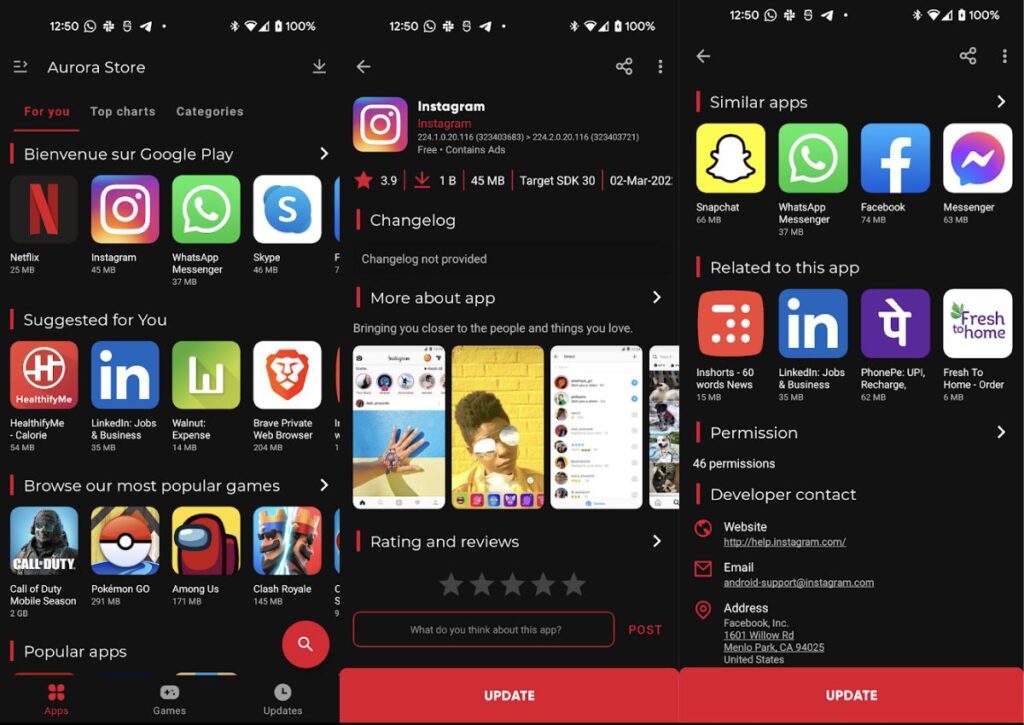 google play benzeri uygulamalar