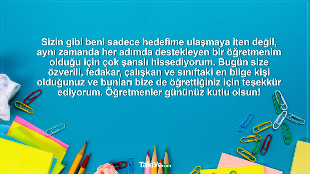 öğretmenler günü sözleri