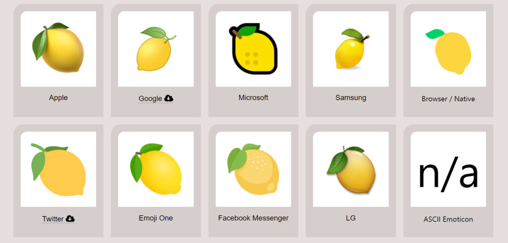 limon emojisi anlamı