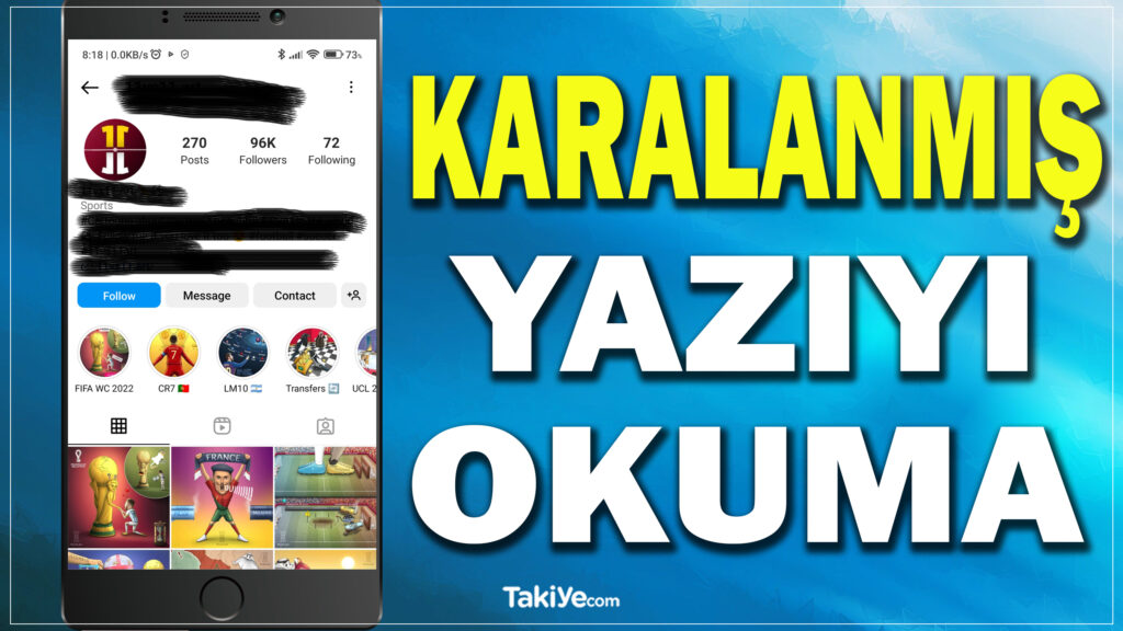 üstü karalanmış yazı nasıl okunur