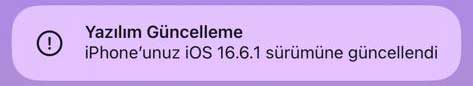 iOS 16.6.1 Güncellemesi