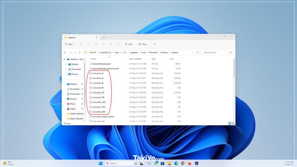 windows 11 masaüstü simgeleri küçülüyor