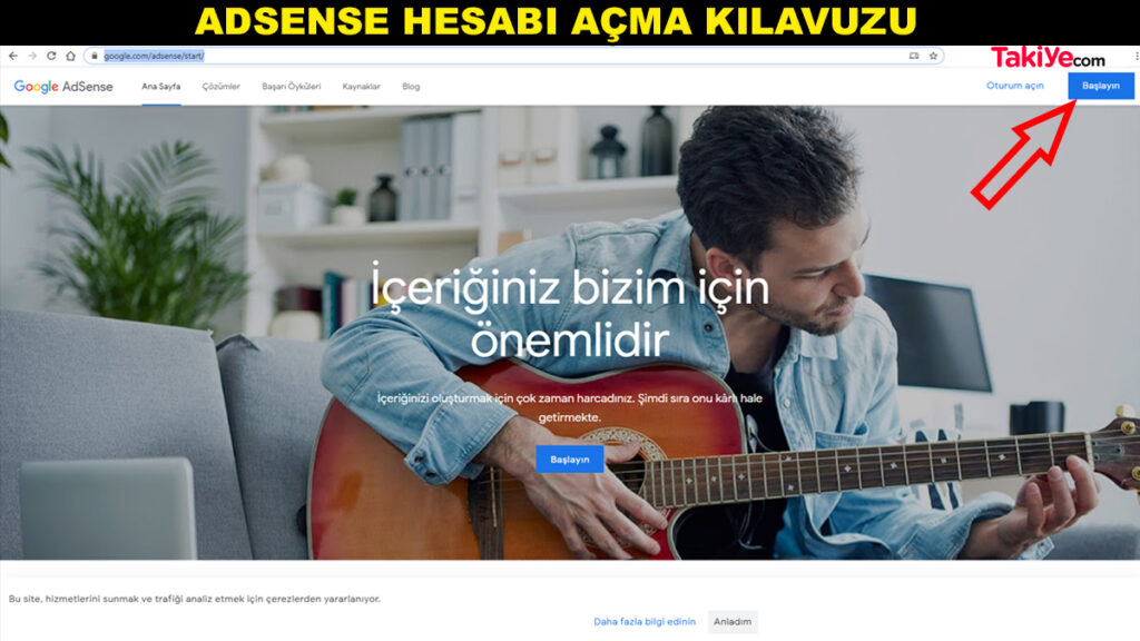 adsense hesabı açma