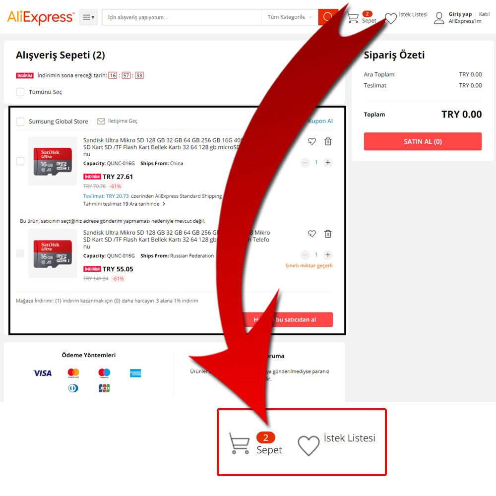 aliexpress nasıl alışveriş yapılır