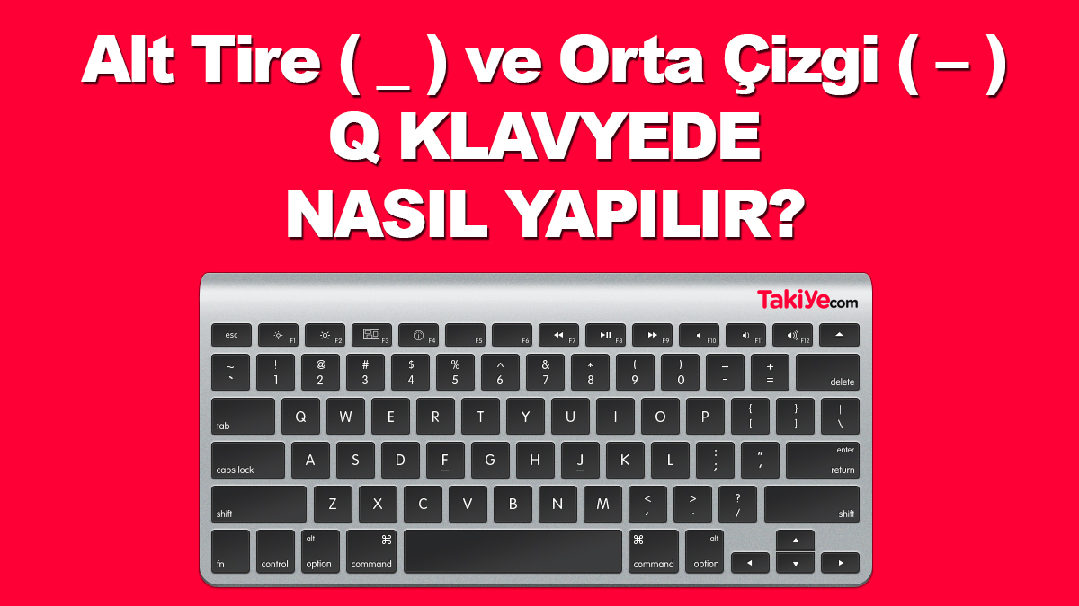 alt tire ve orta çizgi nasıl yapılır