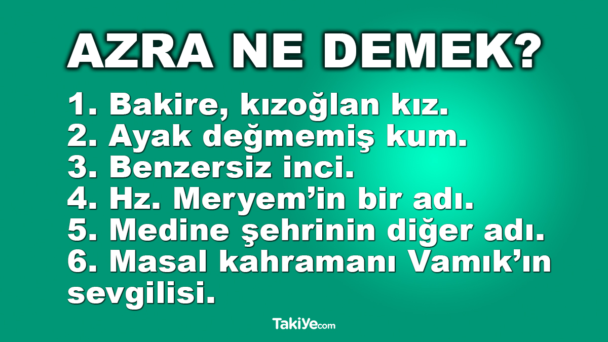 azra ne demek