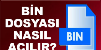 bin dosyası açma