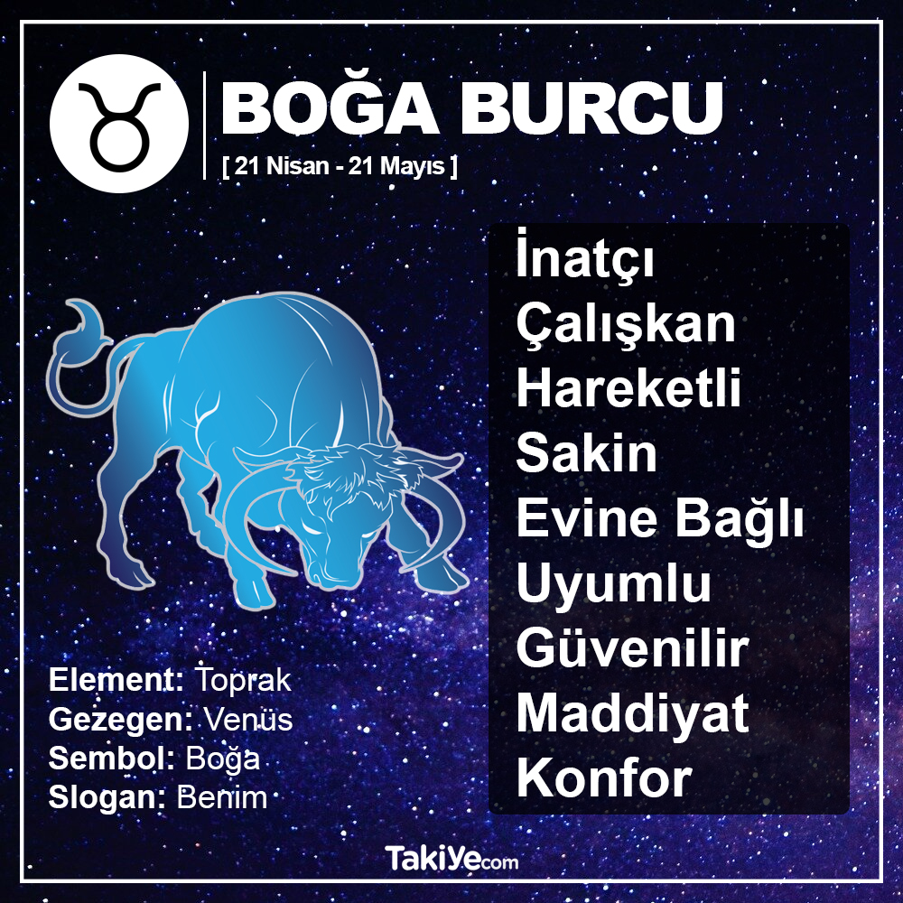 boğa burcu temel özellikleri