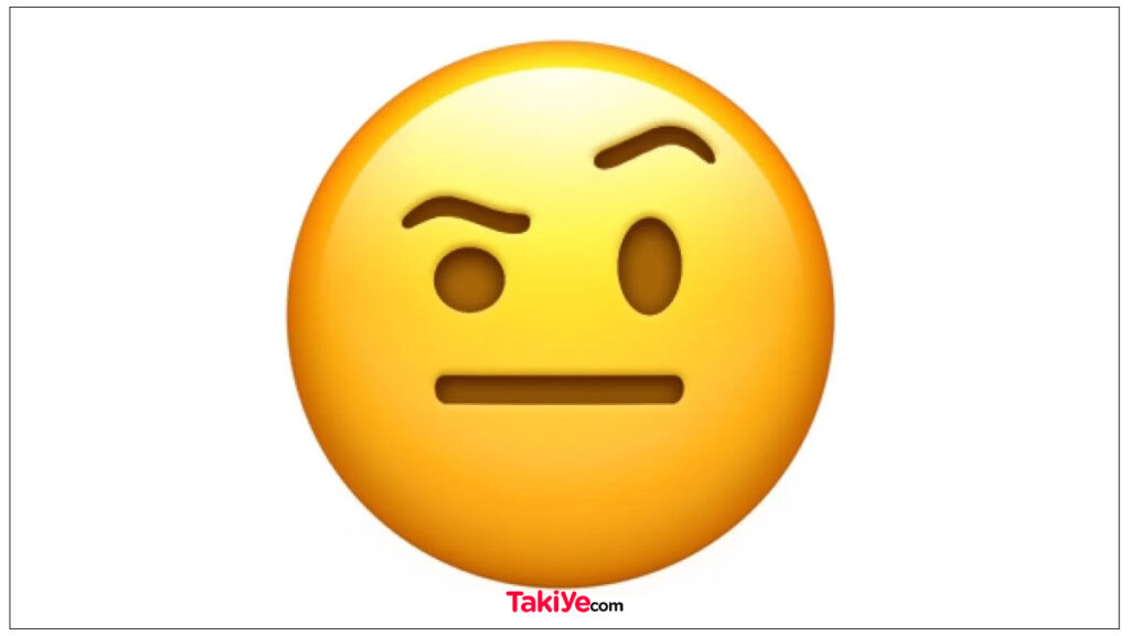 kalkık kaş emoji anlamı