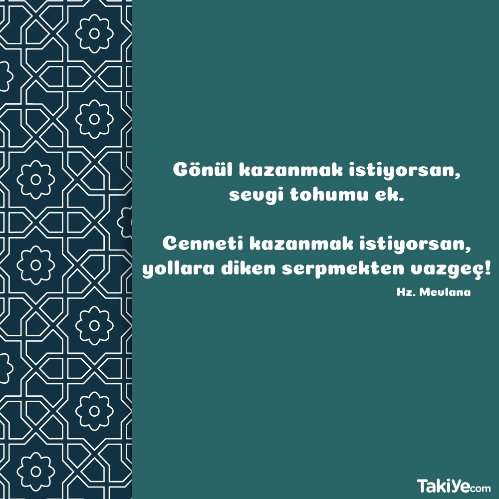 Mevlana'nın Özlü Sözleri