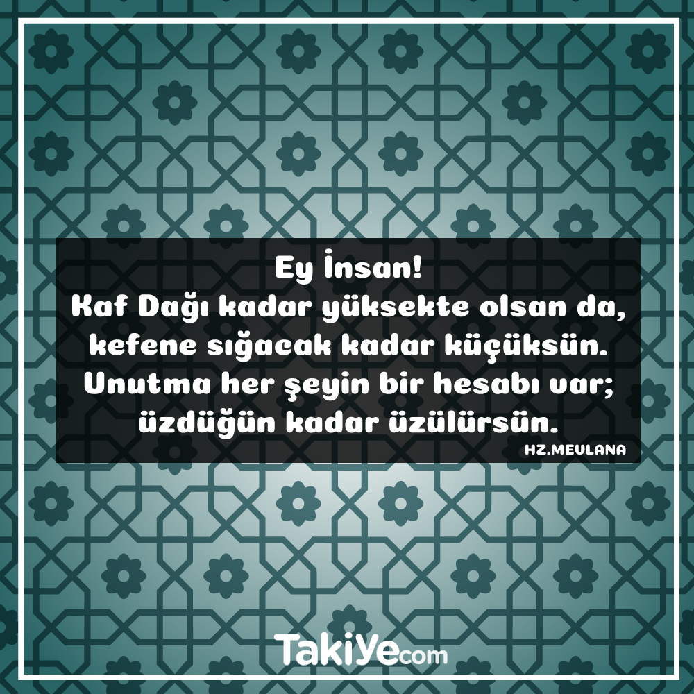 Mevlana'nın en güzel sözleri