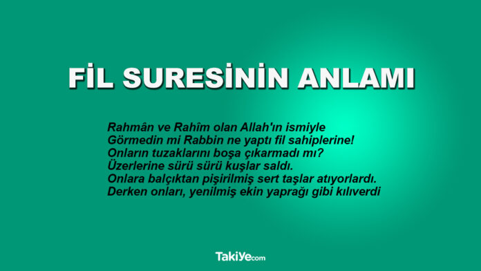 fil suresinin anlamı