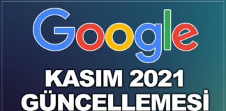 google kasım 2021 güncellemesi