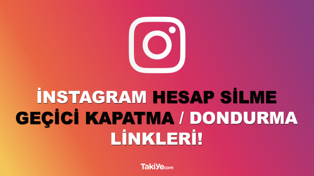 instagram hesap silme linki