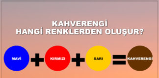 kahverengi hangi renklerden oluşur