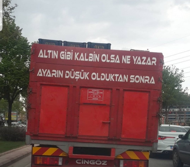 kamyon arkası yazıları