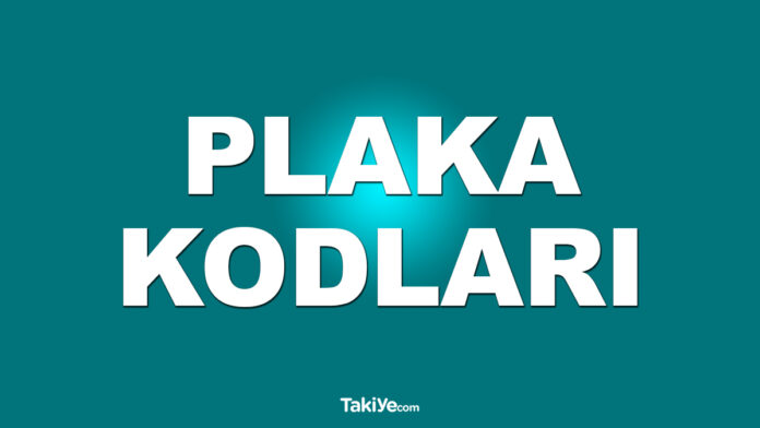 plaka kodları