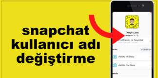 snapchat kullanıcı adı değiştirme