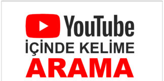 youtube kelime arama